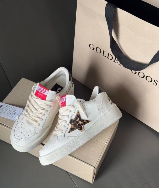 Golden Goose GGDB Premium Thick Sole Leopard Star Vintage Comfortable Sneakers