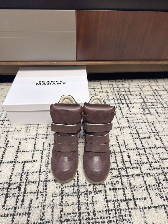 Isabel Marant Suede Leather Wedge Casual Boots Comfortable Non Slip Sole