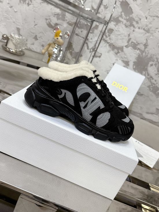 Christian Dior Soft Sole Wool Lined Chunky Sneakers Premium Quality