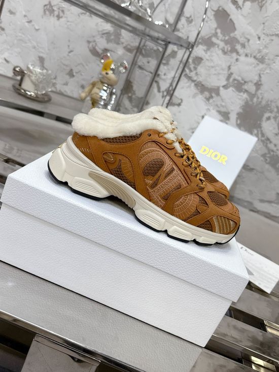 Christian Dior Soft Sole Wool Lined Chunky Sneakers Premium Quality