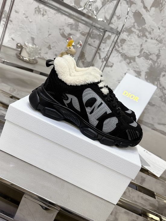 Christian Dior Soft Sole Wool Lined Chunky Sneakers Premium Quality