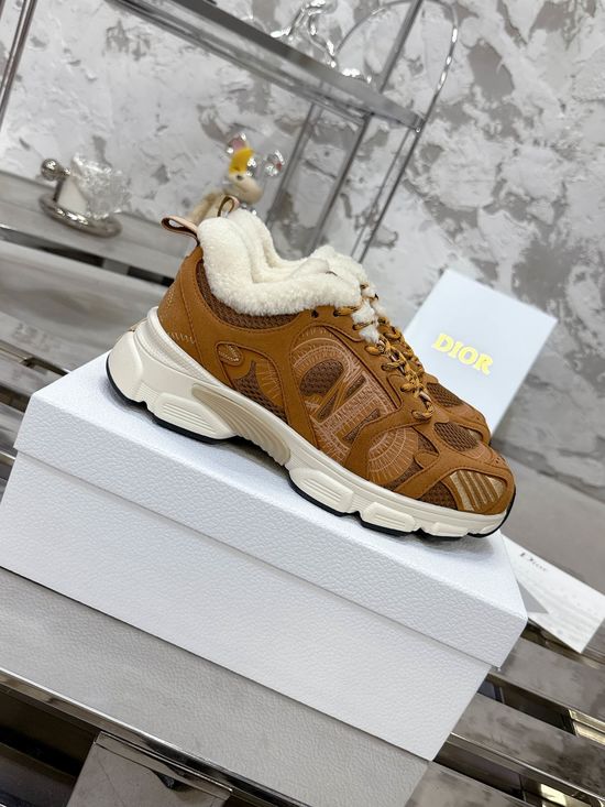 Christian Dior Soft Sole Wool Lined Chunky Sneakers Premium Quality