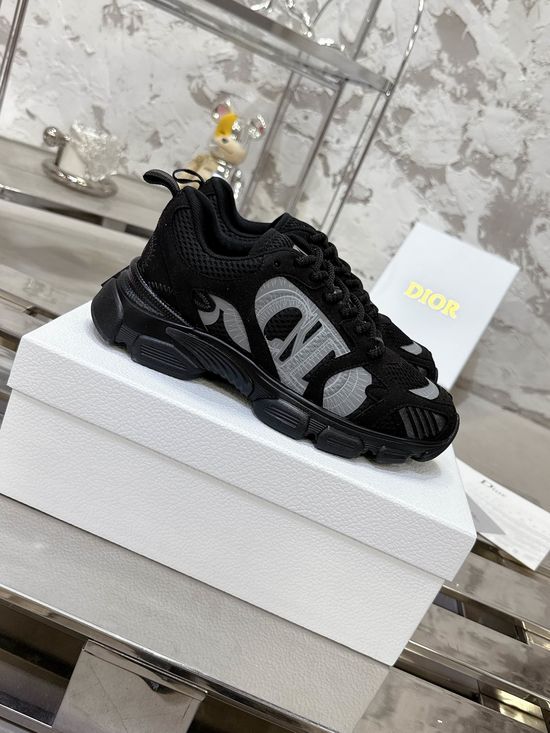 Christian Dior Soft Sole Wool Lined Chunky Sneakers Comfortable All-match