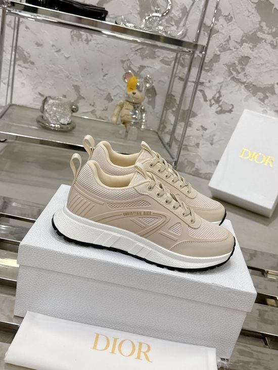 Christian Dior Mesh Upper Thick Sole Casual Comfort Sneakers