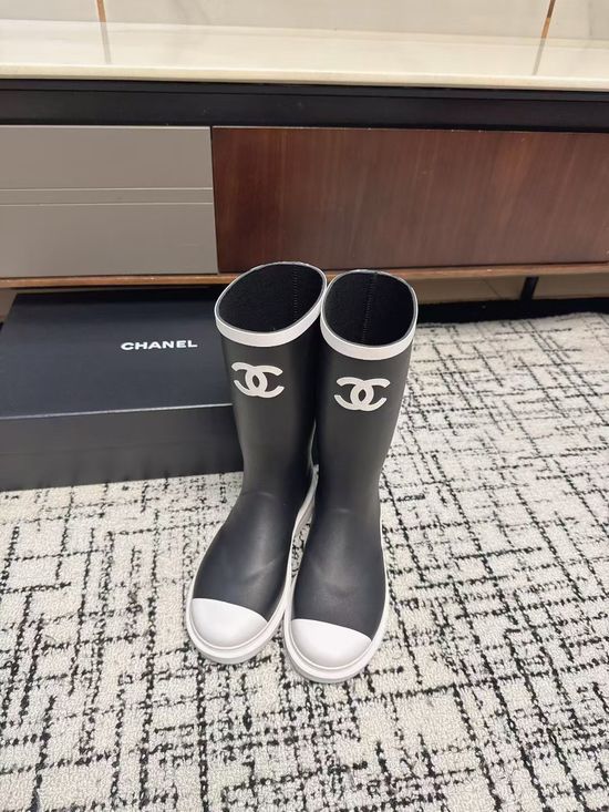 Chanel Waterproof Comfortable Rain Boots Classic Casual Footwear