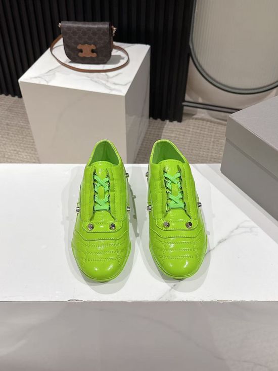 Balenciaga Slim-Sole Baseball Shoes with Double Logos