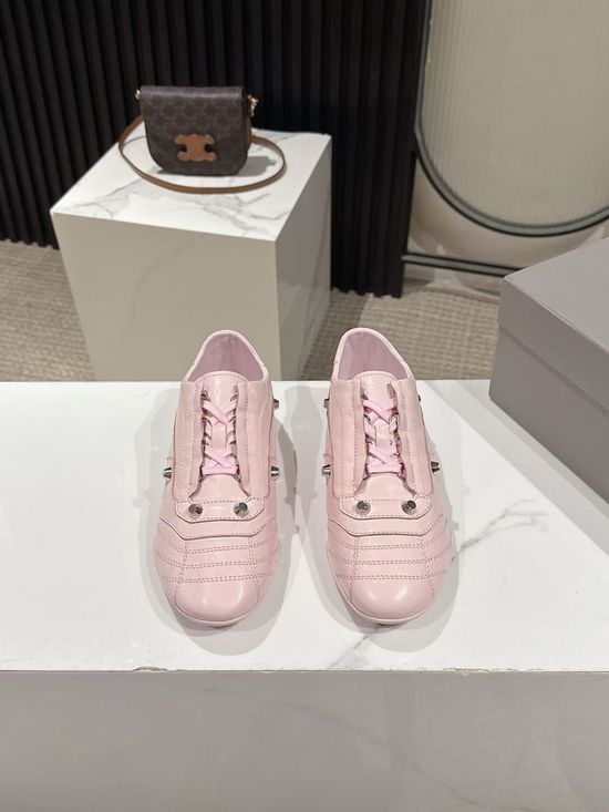 Balenciaga Slim-Sole Baseball Shoes with Double Logos