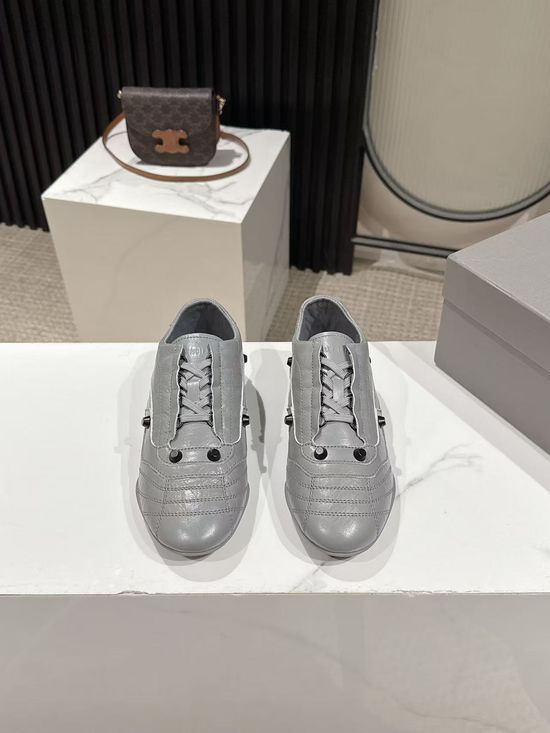Balenciaga Slim-Sole Baseball Shoes with Double Logos