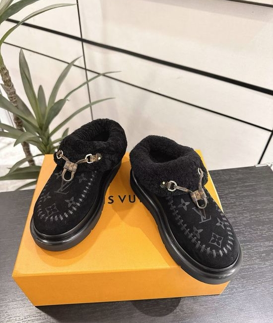 Louis Vuitton LV Trendy Monogram Wool Boots for Comfort