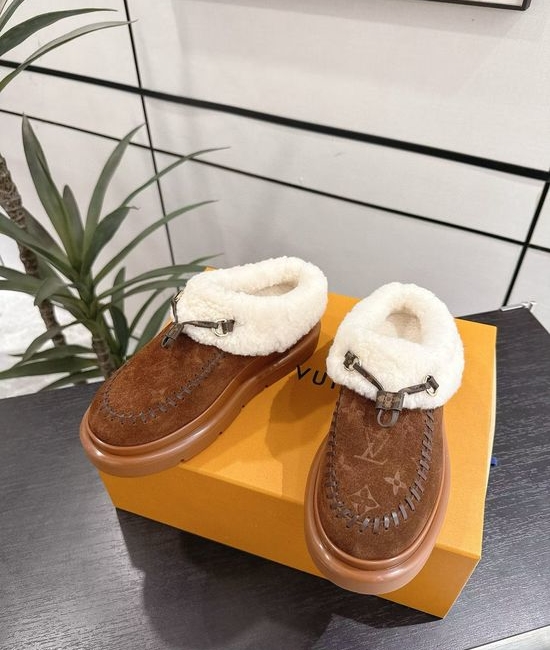 Louis Vuitton LV Trendy Monogram Wool Boots for Comfort