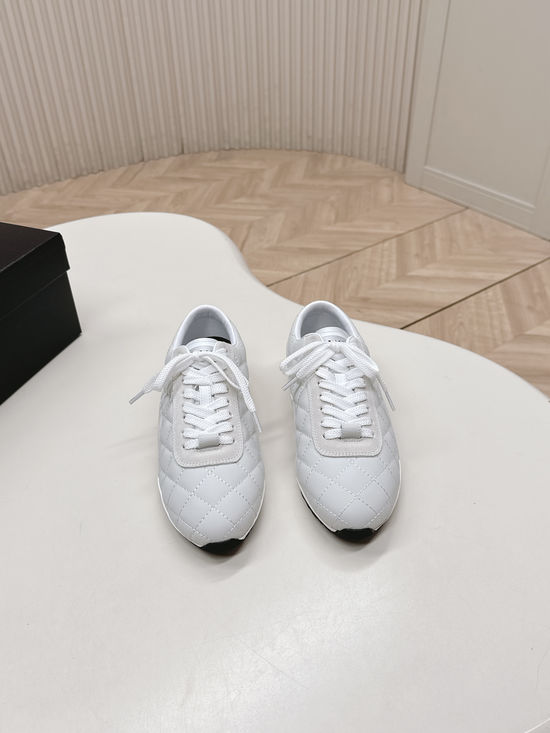 Chanel Quilted Suede Comfortable Casual Walking Shoes