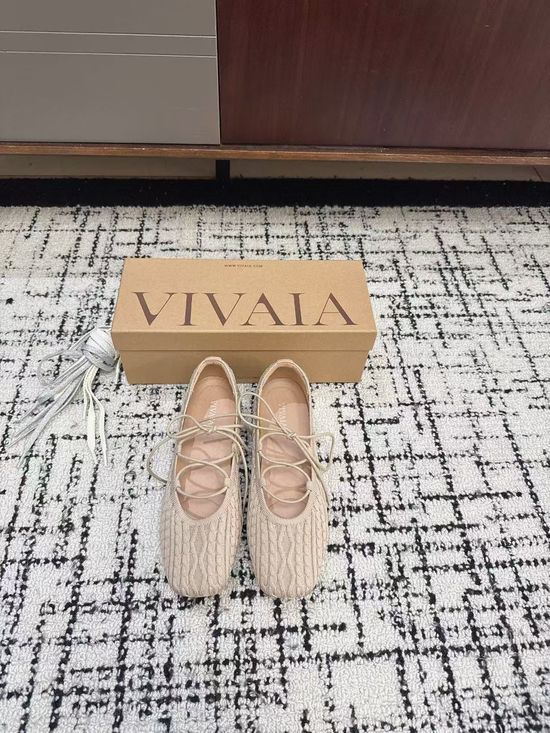 Valentino Soft Knit Mary Jane Flats Comfortable Breathable Casual Daily Shoes