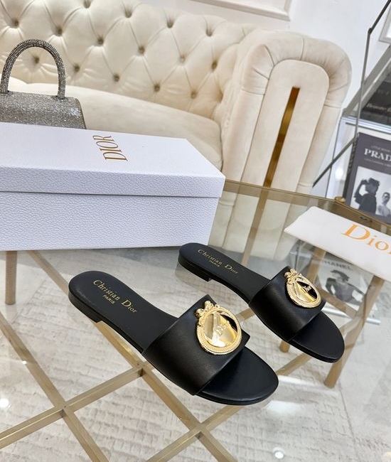 Christian Dior CD Calfskin Casual Shoes With Sheepskin Lining Rubber Sole