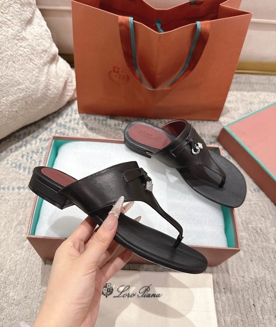 Loro Piana Premium Sheepskin Soft Sole Casual Slides