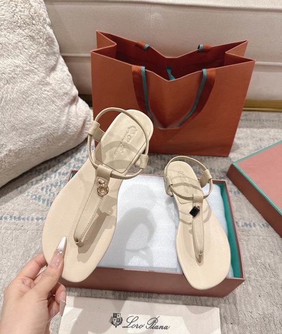 Loro Piana Premium Sheepskin Soft Sole Casual Slides