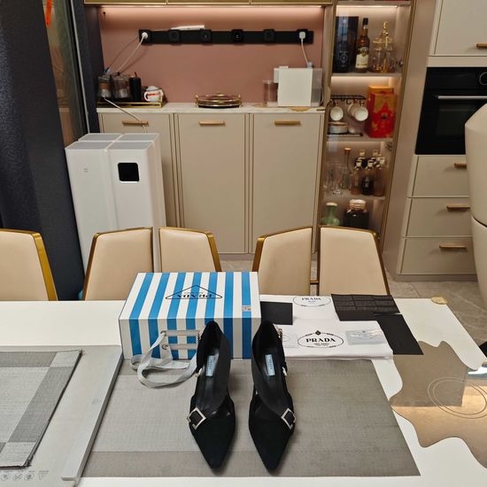Prada Exclusive Design Shoes with Crystal Accents & Comfort