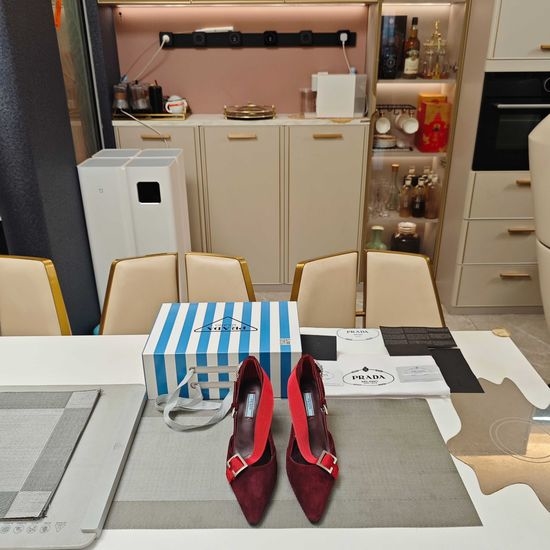 Prada Exclusive Design Shoes with Crystal Accents & Comfort