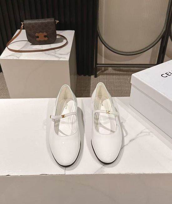 Celine Premium Patent Leather Loafers Soft Two-Wear Classic Casual Shoes