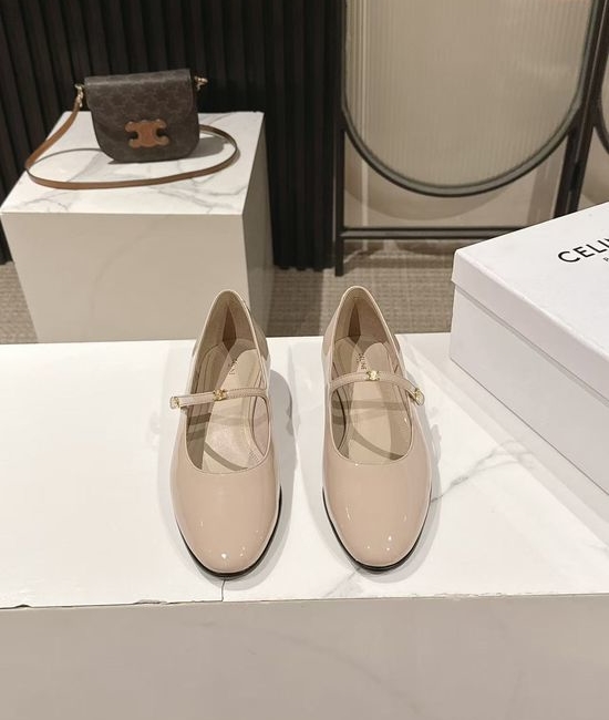Celine Premium Patent Leather Loafers Soft Two-Wear Classic Casual Shoes