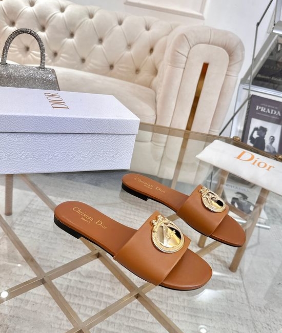Christian Dior CD Calfskin Casual Shoes With Sheepskin Lining Rubber Sole