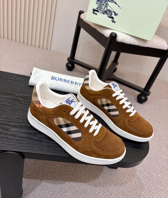 Burberry Classic Plaid Pattern Casual Comfortable Sneakers