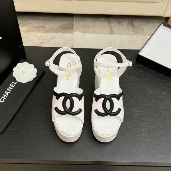 Chanel Platform Heel Soft Lining Non-slip Sandals