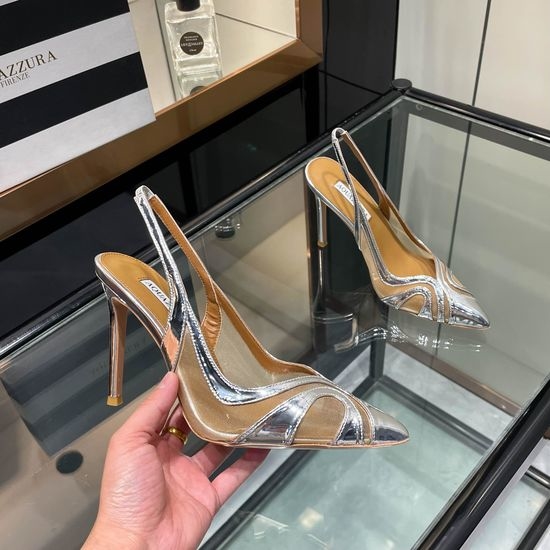 Aquazzura Pointed Toe High Heel Sandals Elegant Soft Lining Luxury Footwear