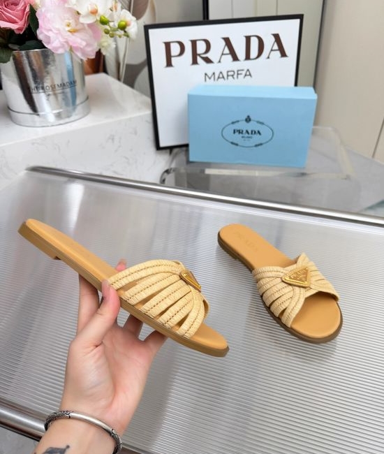 Prada Woven Slip On Casual Comfort Shoes