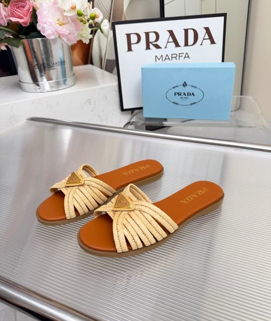 Prada Woven Slip On Casual Comfort Shoes