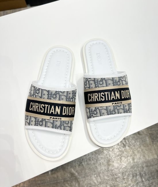 Christian Dior CD Premium Casual Slides Fine Craftsmanship Non-slip Sole