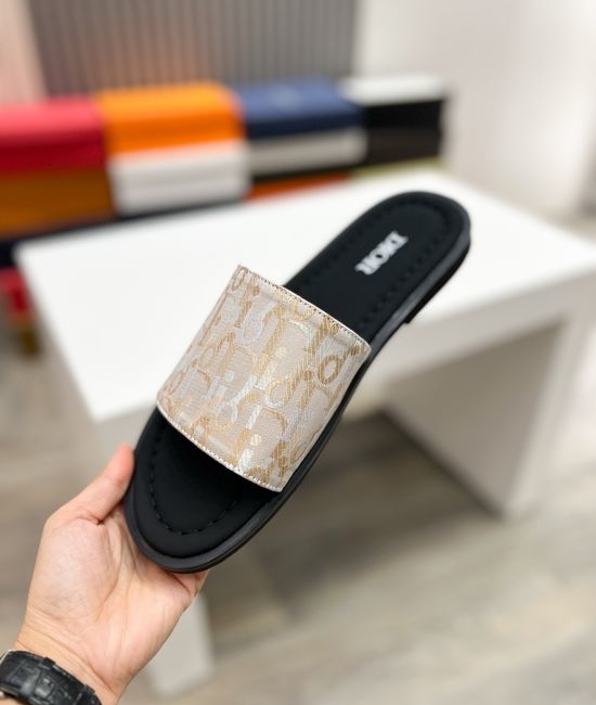 Christian Dior CD Premium Casual Slides Fine Craftsmanship Non-slip Sole