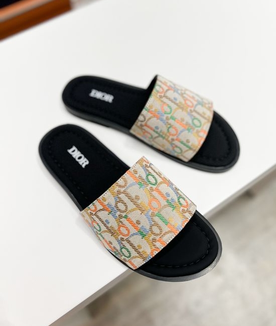 Christian Dior CD Premium Casual Slides Fine Craftsmanship Non-slip Sole