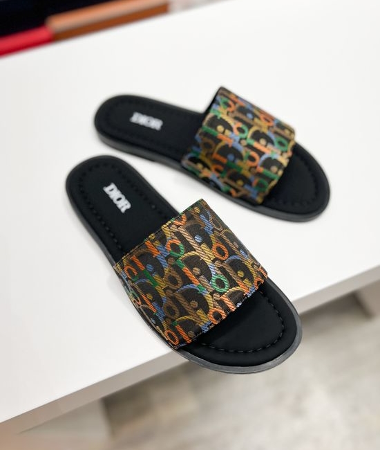 Christian Dior CD Premium Casual Slides Fine Craftsmanship Non-slip Sole