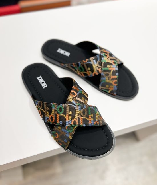 Christian Dior CD Premium Casual Slides Fine Craftsmanship Non-slip Sole