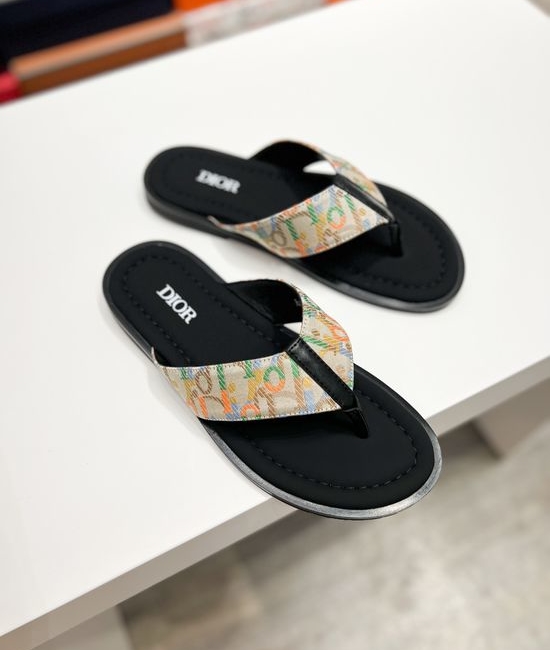 Christian Dior CD Premium Casual Slides Fine Craftsmanship Non-slip Sole