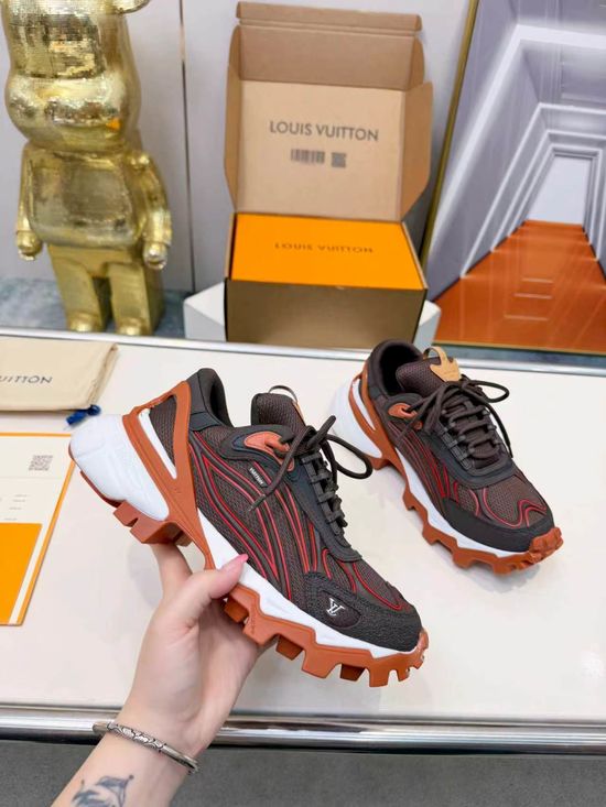 Louis Vuitton Spliced Upper Non-slip Comfortable Outdoor Casual Sneakers