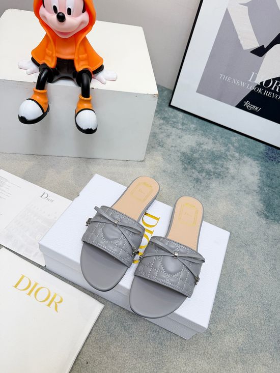Christian Dior Premium Leather Casual Slides With Comfort Insole