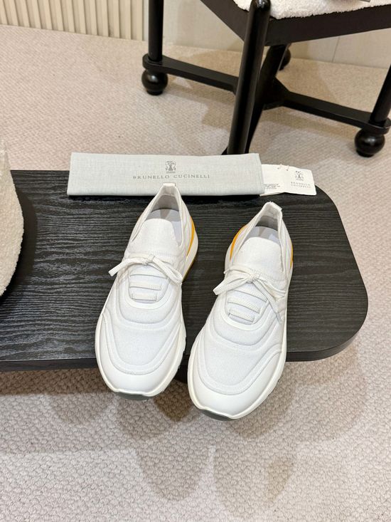 Brunello Cucinelli Comfortable Knit Casual Sneakers With Soft Cushioned Sole