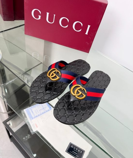 Gucci Premium Leather Upper Exquisite Buckle Classic Casual Shoes