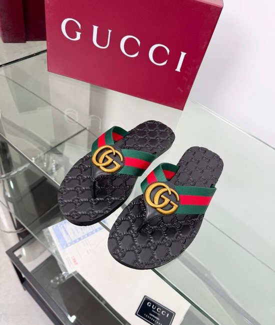 Gucci Premium Leather Upper Exquisite Buckle Classic Casual Shoes