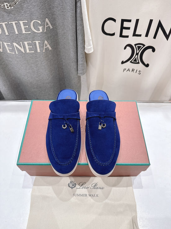 Loro Piana Classic Suede Mules Comfortable Non-slip Casual Daily Shoes