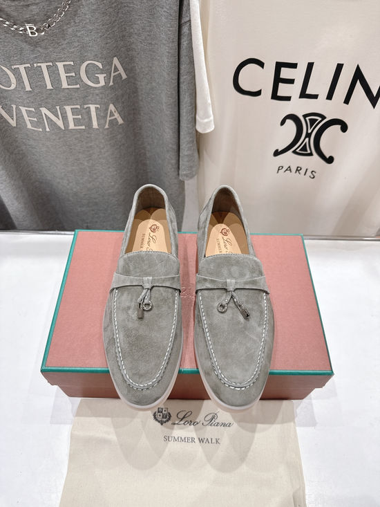 Loro Piana Classic Slip-on Suede Loafers Comfortable Lightweight Casual Shoes