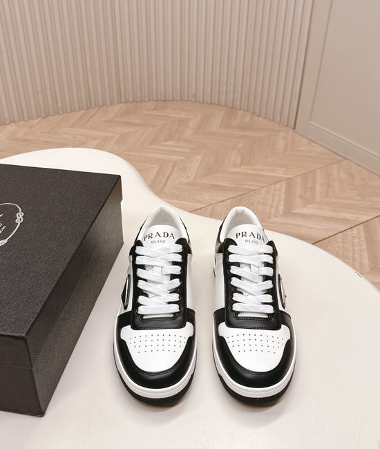 Prada Classic Leather Comfortable Versatile Casual Sneakers