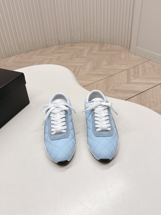 Chanel Quilted Suede Comfortable Casual Walking Shoes