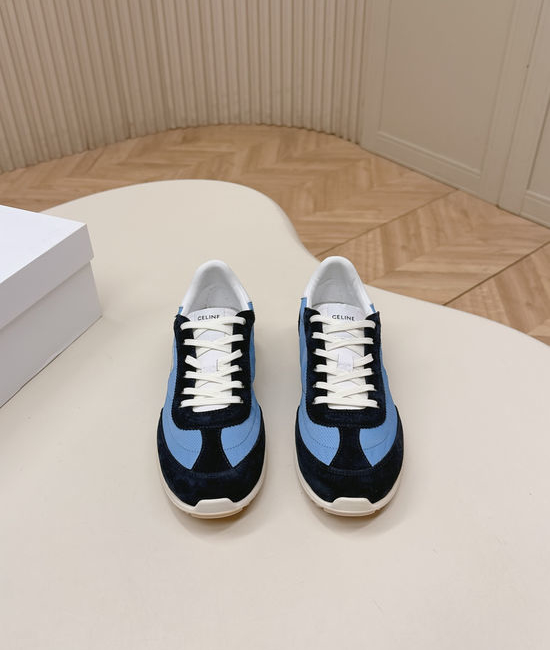 Celine Comfortable Suede Fabric Casual Athletic Sneakers