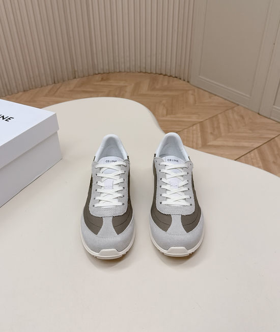 Celine Comfortable Suede Fabric Casual Athletic Sneakers