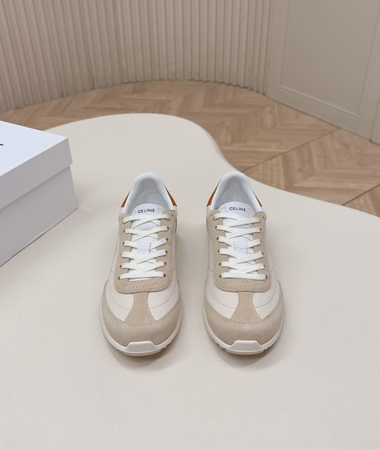 Celine Comfortable Suede Fabric Casual Athletic Sneakers