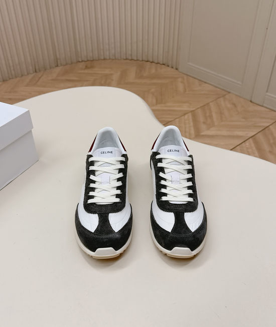 Celine Comfortable Suede Fabric Casual Athletic Sneakers