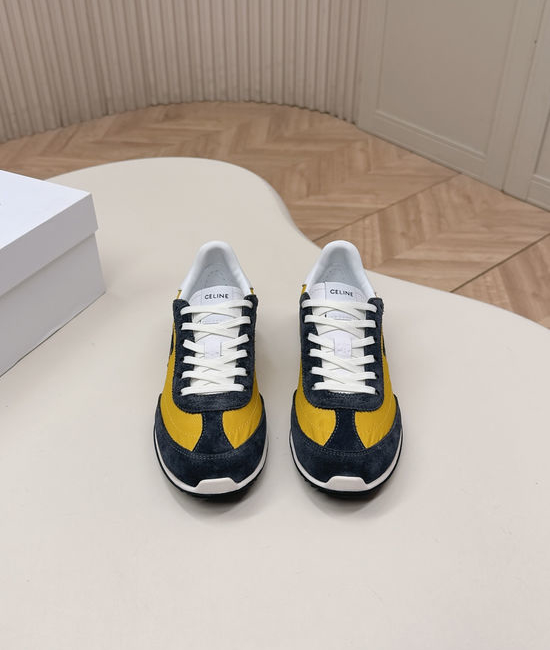 Celine Comfortable Suede Fabric Casual Athletic Sneakers