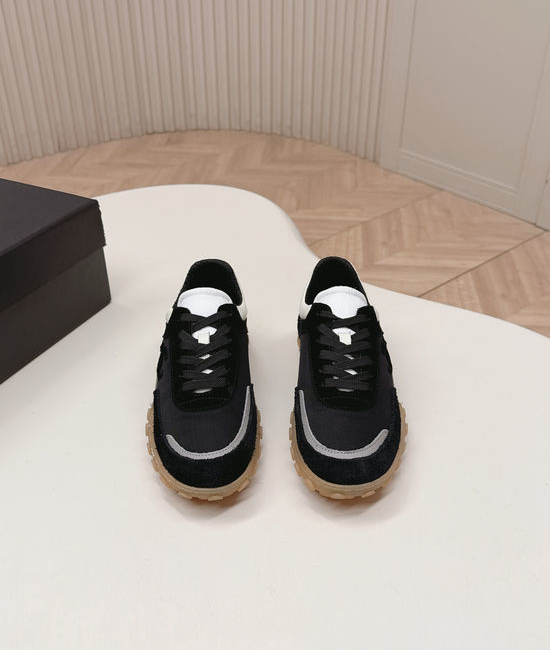 Chanel Color-block Leather Platform Casual Sneakers Comfortable